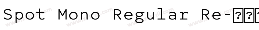 Spot Mono Regular Re字体转换